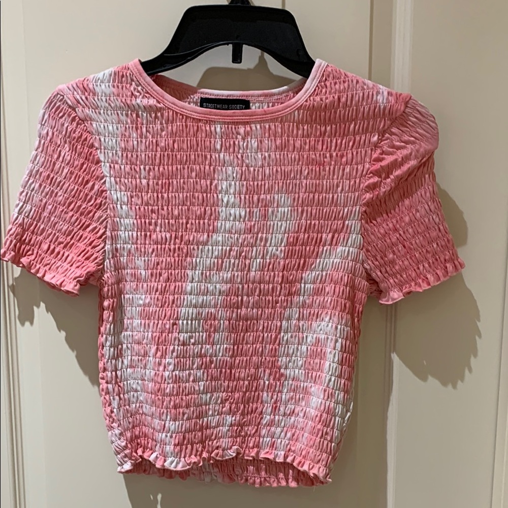 Pink Smocked Top